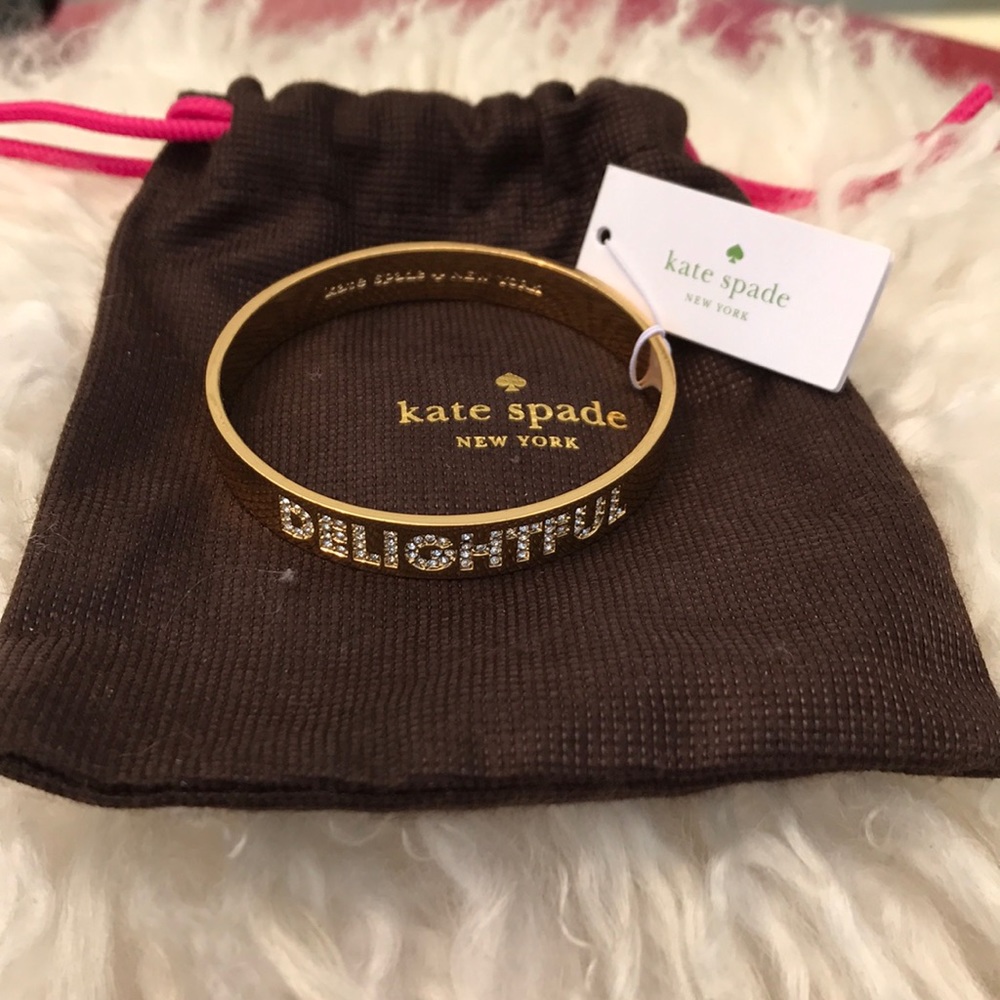 Kate Spade ♠️ delightful sparkle gold bracelet